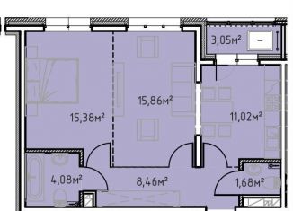 Продам 2-ком. квартиру, 59.5 м2, Иркутск, улица Сибирских Партизан, 1А/1