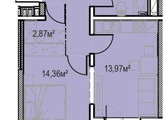 Продам 1-комнатную квартиру, 45.3 м2, Иркутск, улица Сибирских Партизан, 1А/1