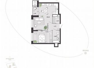 Продажа 1-комнатной квартиры, 59 м2, Тула, улица Фридриха Энгельса, 70А