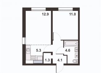 Продается двухкомнатная квартира, 39.2 м2, Киров, Прибрежный бульвар, 6, ЖК Ривер Парк