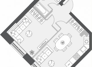 Продаю 1-комнатную квартиру, 40.6 м2, Казань