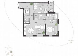 Продается двухкомнатная квартира, 89.2 м2, Тула, Советский территориальный округ, улица Фридриха Энгельса, 70А