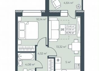 2-комнатная квартира на продажу, 41.7 м2, Выкса