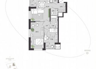Продажа 2-ком. квартиры, 81.3 м2, Тула, Советский территориальный округ, улица Фридриха Энгельса, 70А