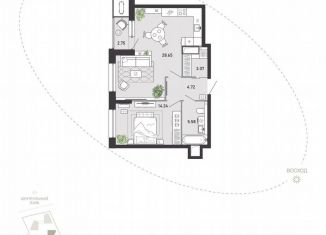 Продается 1-ком. квартира, 59 м2, Тула, улица Фридриха Энгельса, 70А, Советский территориальный округ