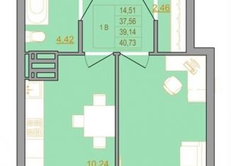 Продам 1-комнатную квартиру, 40 м2, Ростов-на-Дону, ЖК Новый Горизонт, Тибетская улица, 1Бс1