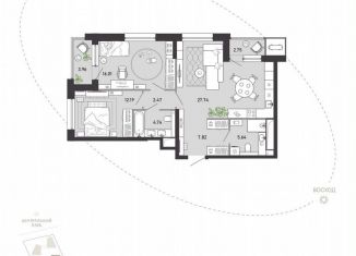 Продажа 2-ком. квартиры, 83.3 м2, Тула, улица Фридриха Энгельса, 70А