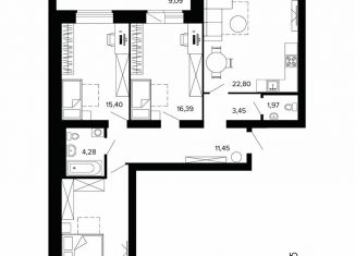 Продам 4-ком. квартиру, 102.5 м2, Берёзовский, улица Победы, 7, ЖК Уют-Сити
