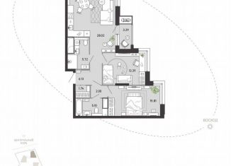 Продажа 2-комнатной квартиры, 82.1 м2, Тула, Советский территориальный округ, улица Фридриха Энгельса, 70А