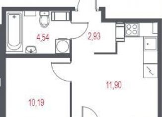 1-ком. квартира на продажу, 31.2 м2, Пушкин
