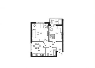 Продам 2-ком. квартиру, 47.6 м2, посёлок Пригородный