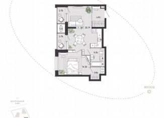 Продажа 1-ком. квартиры, 59.9 м2, Тула, улица Фридриха Энгельса, 70А, Советский территориальный округ