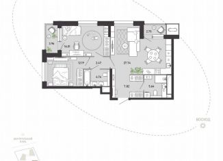 Продам двухкомнатную квартиру, 83.3 м2, Тула, Советский территориальный округ, улица Фридриха Энгельса, 70А