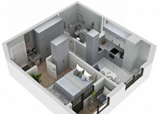 Однокомнатная квартира на продажу, 35.5 м2, посёлок городского типа Гвардейское