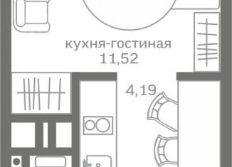 Продажа квартиры студии, 22.7 м2, Тюменская область, улица Петра Ершова, 8