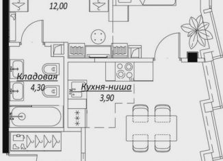 Продам однокомнатную квартиру, 52.1 м2, Москва, 1-я улица Ямского Поля, 1к1, метро Менделеевская