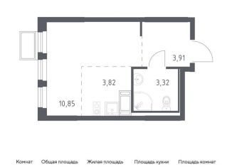 Квартира на продажу студия, 21.9 м2, Ленинский городской округ, ЖК Горки Парк, жилой комплекс Горки Парк, к4.1