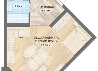 Квартира на продажу студия, 37.5 м2, Свердловская область