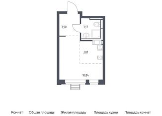 Продажа квартиры студии, 21.7 м2, село Ям, ЖК Прибрежный Парк, жилой комплекс Прибрежный Парк, к6.2