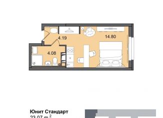 Продам квартиру студию, 23.1 м2, Санкт-Петербург, метро Дунайская, Витебский проспект, 99к1