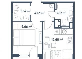 Продам 2-комнатную квартиру, 36.3 м2, Москва, жилой комплекс Светлый Мир Станция Л, к26, ЖК Светлый Мир Станция Л