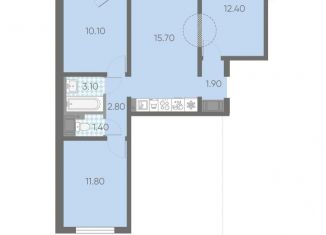 Продажа трехкомнатной квартиры, 61.1 м2, Санкт-Петербург, метро Академическая, Пахомовская улица