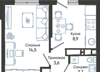 Продажа однокомнатной квартиры, 31.7 м2, Новороссийск, ЖК Облака 2