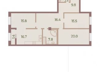 Продам 3-комнатную квартиру, 105.9 м2, Санкт-Петербург, Петровский проспект, 11к2, метро Крестовский остров