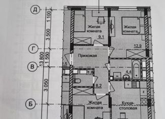 Продам 3-ком. квартиру, 62.3 м2, Нижний Новгород, метро Горьковская, жилой комплекс Новая Кузнечиха, 4