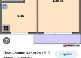 Продается однокомнатная квартира, 36 м2, Тейково, 1-я Комовская улица, 4