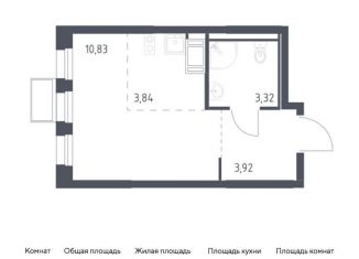 Продается квартира студия, 21.9 м2, Ленинский городской округ, ЖК Горки Парк, жилой комплекс Горки Парк, к4.2