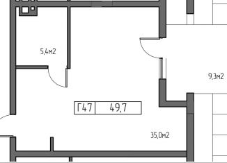 Продажа 1-комнатной квартиры, 49.7 м2, Калининградская область