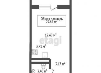 Квартира на продажу студия, 29 м2, Новосибирск, метро Площадь Ленина, площадь Ленина