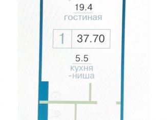 Продам однокомнатную квартиру, 37.7 м2, Красноярск, Железнодорожный район