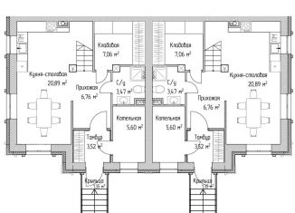 Продаю таунхаус, 104 м2, село Озерецкое, коттеджный посёлок Мечта, 2