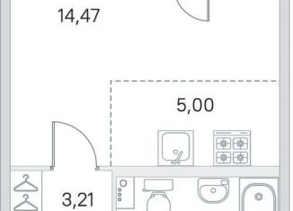 Продажа квартиры студии, 28.9 м2, городской посёлок Янино-1, Ясная улица, 20к2, ЖК Ясно-Янино