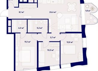 Продаю трехкомнатную квартиру, 89.4 м2, Москва, СВАО, жилой комплекс Союз, к3