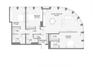 Продам 4-комнатную квартиру, 154.9 м2, Москва, Пресненский район