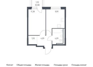 Продается 1-ком. квартира, 32.1 м2, Ленинградская область, Невская Долина, 1.3