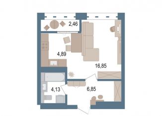 Продаю 1-ком. квартиру, 34.2 м2, Уфа, улица Пархоменко, 156Е, ЖК Видинеевский