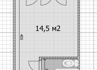 Квартира на продажу студия, 14.5 м2, Москва, улица Народного Ополчения, 42к1, метро Октябрьское поле