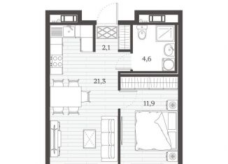 Продается однокомнатная квартира, 39.9 м2, Дагестан