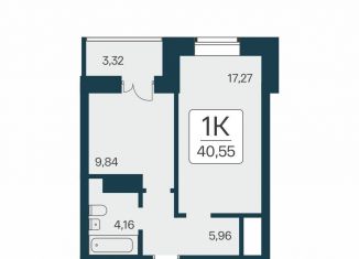 Продается 1-ком. квартира, 40.6 м2, Новосибирск, метро Октябрьская