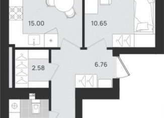 Продаю 2-ком. квартиру, 54.1 м2, Калининградская область