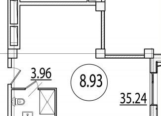 Продается квартира студия, 39.2 м2, Санкт-Петербург, Измайловский бульвар, 1к2, муниципальный округ Измайловское