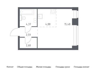 Продам квартиру студию, 30 м2, Москва, ЗАО, жилой комплекс Нова, к2