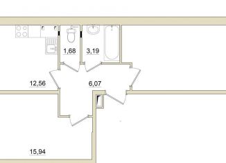 Продается 2-комнатная квартира, 60 м2, Зеленогорск, улица Строителей, 3к2