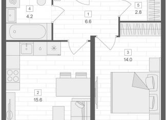 Продается однокомнатная квартира, 43.2 м2, Москва, Верхняя Красносельская улица, 19с2, метро Красносельская