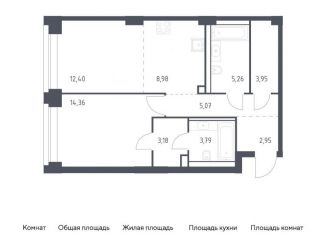 Продаю однокомнатную квартиру, 59.9 м2, Москва, ЗАО, жилой комплекс Нова, к2