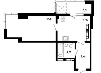 Продается квартира студия, 41.3 м2, Крым, Севастопольская улица, 41